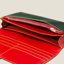 [Yamato] <br>Long wallet with belt<br>Color: Tartan Green x Red<br>[Made to order]