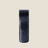 [Color Crocodile] <br>2 pencil case<br>color: black