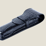 [Color Crocodile] <br>2 pencil case<br>color: black