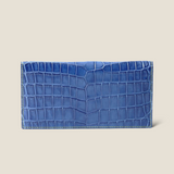 [Indigo dyed crocodile] <br>Long wallet (no coin purse)<br>[Made to order]