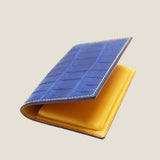 [Indigo dyed crocodile] <br>Inner card case