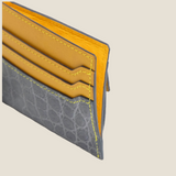 [Color Crocodile] <br>mini snap wallet<br>color: gray<br>[Made to order]