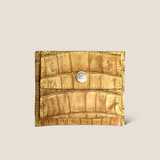 [Persimmon juice dyed crocodile] <br>mini snap wallet