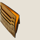 [Persimmon juice dyed crocodile] <br>mini snap wallet