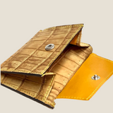 [Persimmon juice dyed crocodile] <br>mini snap wallet