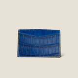 [Indigo dyed crocodile] <br>Inner card case