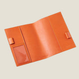 [Croc pattern leather] <br>B6 notebook cover<br>color: ink blue<br>[Made to order]