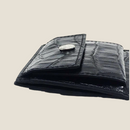 [Croco pattern leather] <br>Mini -snap wallet<br>color: Black