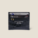 [Croco pattern leather] <br>Mini -snap wallet<br>color: Navy