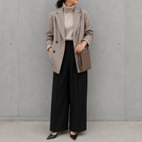 [French calf]<br>Box sacoche L<br>color: taupe