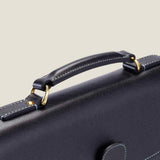 [French calf] <br>2 knob kabuse bag<br>color: black<br>[Made to order]