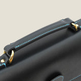 [French calf] <br>2 knob kabuse bag<br>color: navy<br>[Made to order]