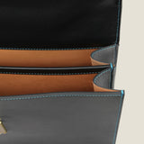 [French calf] <br>2 knob kabuse bag<br>color: navy<br>[Made to order]