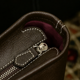 [French calf] <br>Royal M tote bag<br>color: dark brown