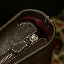 [French calf] <br>Royal tote bag<br>color: Dark brown