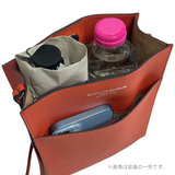 [フレンチカーフ]<br>ボックスサコッシュL<br>color：オレンジ<br>【９月下旬入荷予定】