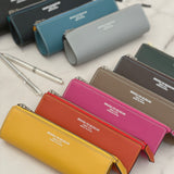 [French calf]<br>zipper pencil case<br>color: black