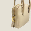 [Shrink leather]<br>Postman mini shoulder<br>color: Tope