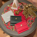 [French calf] <br>Mini -snap wallet<br>color: Red