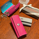 [French calf] <br>triple key case<br>color: magenta pink