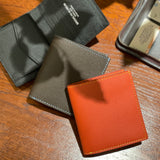 [French calf] <br>mini international wallet<br>color: orange