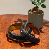 [Kip Leather] <br>30mm belt<br>color: navy