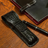 [Color Crocodile] <br>2 pencil case<br>color: black