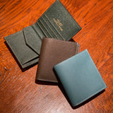[French calf] <br>mini international wallet<br>color: dark green