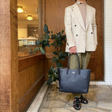 [Shrink leather]<br>tuti tote bag<br>color: black