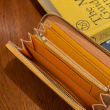 [Persimmon tangy dyed] <br>Round zip long <Standard>