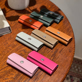 [French calf] <br>triple key case<br>color: magenta pink