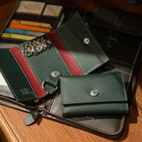 [フレンチカーフ] <br>キーケース<br>color：ダークグリーン<br>【８月下旬入荷予定】