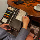 [French calf] <br>Passport case <br>color: Orange