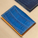 [Indigo dyed crocodile] <br>Inner card case