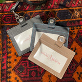 [French calf] <br>ID strap both sides side<br>color: taupe