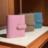 [French calf] <br>hookup wallet<br> Color: Mauve pink x off-white stitching<br>[Scheduled to arrive in late August]