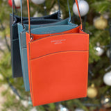 [French calf]<br>Box sacoche L<br>color: navy