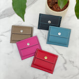 [French calf] <br>mini snap wallet<br>color: navy