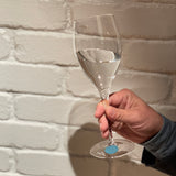 [フレンチカーフ] <br>グラスチャーム<br>color：ジーンブルー