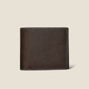 [French calf]<br>International wallet<br>color: Dark brown