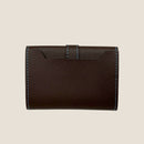[French calf] <br>Belt card case<br>color: Dark brown