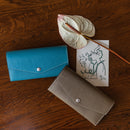 [French calf] <br>Flap long wallet<br>color: Tope