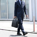 [French calf] <br>Briefcase<br>color: Black