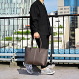 [French calf] <br>Royal M tote bag<br>color: dark brown