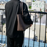 [French calf] <br>Royal M tote bag<br>color: dark brown