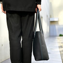 [フレンチカーフ] <br>ロワイヤルMトートバッグ<br>color：ネイビー×ターコイズステッチ×内装ネイビー