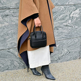 [Shrink leather]<br>postman mini shoulder<br>color: black