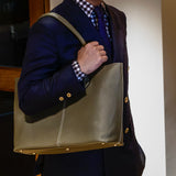 [French calf] <br>Royal M tote bag<br>color: taupe