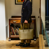 [French calf] <br>Royal M tote bag<br>color: taupe