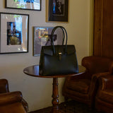 [Shrink leather x croco pattern leather]<br>Voyage L bag<br>color: black